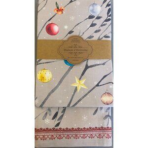 NEW Maison D' Hermine Set of 3 Kitchen Towels Fairy Christmas Ornaments